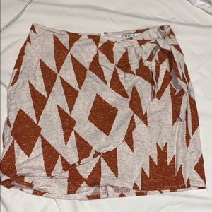 geometric mini skirt